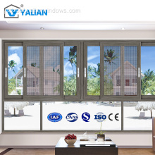 Glass Aluminum Sliding Windows Customizable French Design Factory